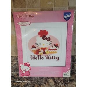 Vervaco Hello Kitty Dessert Pie Cross Stitch Brand New 2015